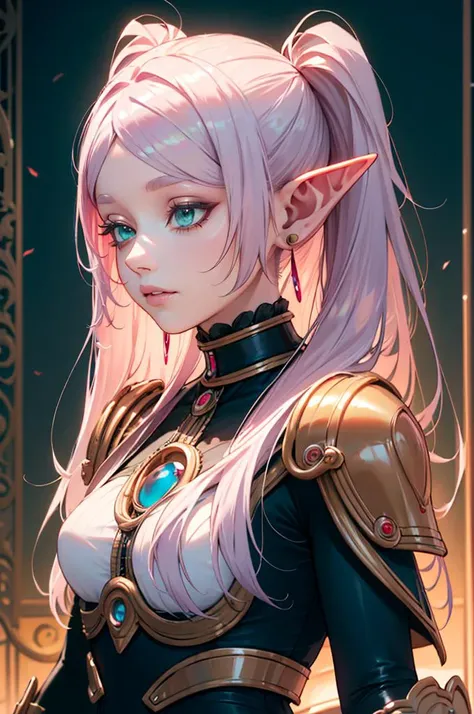 (solo:2, dark skin 1000 yo cool elf woman, Dreadlocks:1.4 pink hair long hair, sexy silver eyes, smoking Cigarette in mouth, glossy lips, serious face, blushing), (in a detailed sexy Cross string swimsuit), break, in the castle Dressing room, BREAK, perfect anatomy, masterpiece, best quality, 16k, beautiful detailed grow, daydreaming expression.