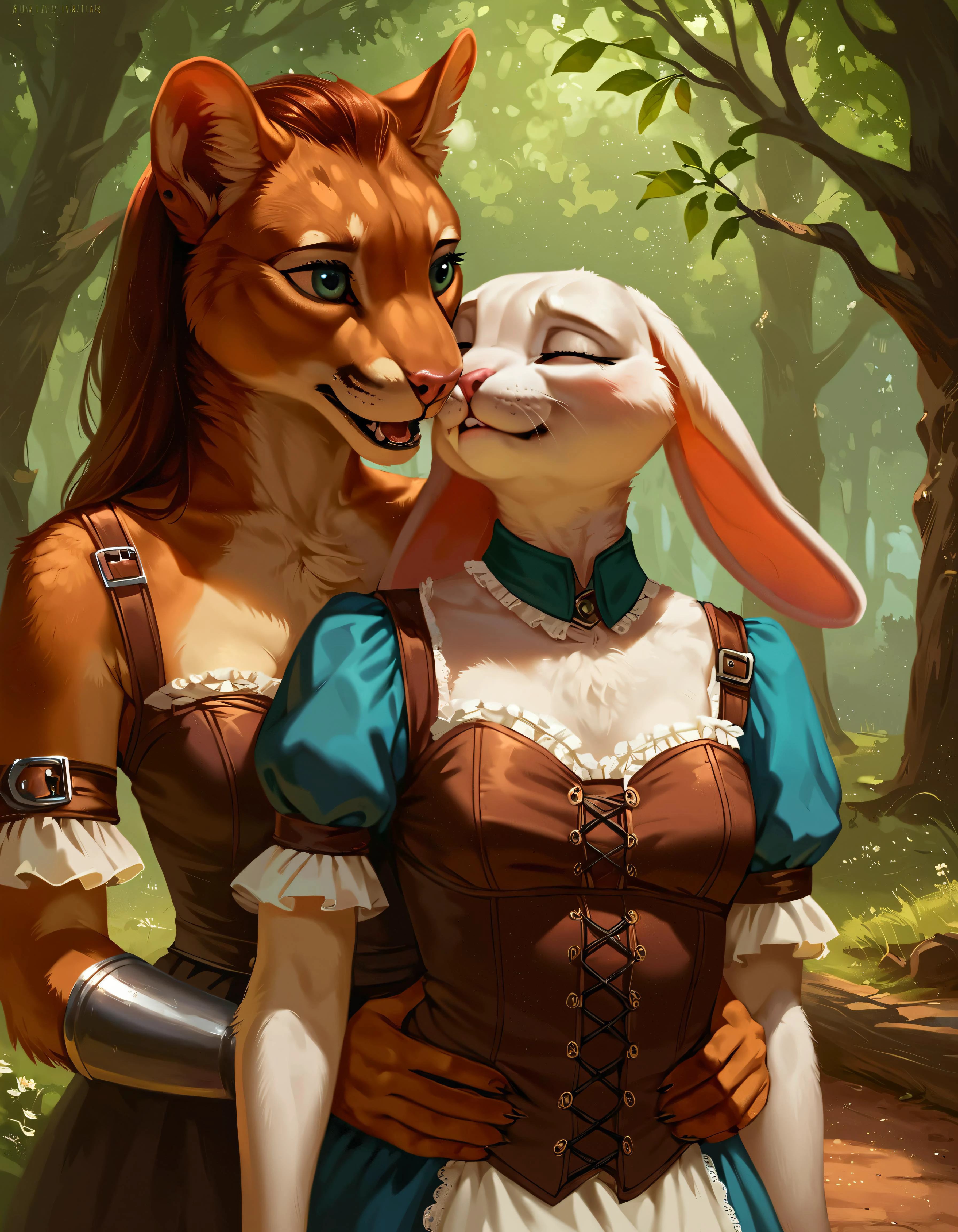 score_9, score_8_up,
1girl, furry, anthro rabbit, content young woman, white fur, daydreaming, wearing rustic clothing, dark red clothing,touching ear, female focus, shot from behind, upper body, highly detailed, detailed fur, rating_questionable, day, indoors, carved wood, forest, wildflowers, field, medieval,
<lora:Concept Art Twilight Style SDXL_LoRA_Pony Diffusion V6 XL:0.8> (realistic), <lora:Expressive_H-000001:0.8> expressiveH, <lora:sinfully_stylish_SDXL> <lora:edgDirindlv1:1> dirndl,