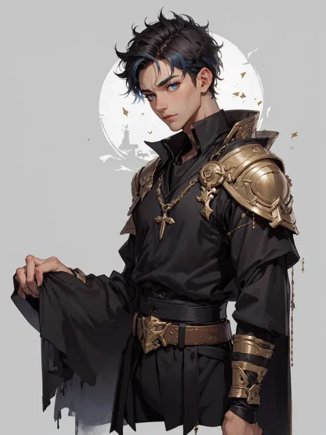 <lora:AQMLORA-V5:1>, 1boy,fantasy setting,black outfit