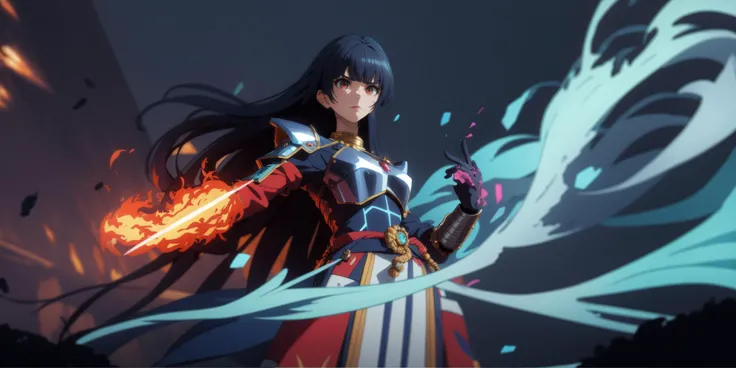 Generate a stunning art style, a true [masterpiece] [best quality] of art. The image showcases [detailed linework], [dynamic shading], and [dramatic lighting], bringing to life a [dark atmosphere, grim coloures] . In the background a [battlefield,in the middle of siege, heavy explosion] is to be seen in [grand, high-scale, panorama]  from  [from below].
Masazumi Honda as Howling Banshee [long hair, black hair, ] solo is [ full body, charging forward,  looking at viewer] .  She is wearing a [stunning full armor, red plume, helmet, full face mask, floating hair, wearing intricate ornamented metallic armor, heavy armor, epic, reflective metal, silver trimmings,pelvic curtain]. She is holding a [polearm].
<lora:Masazumi_Honda_v1:0.8>