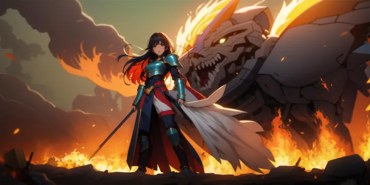 Generate a stunning art style, a true [masterpiece] [best quality] of art. The image showcases [detailed linework], [dynamic shading], and [dramatic lighting], bringing to life a [dark atmosphere, grim coloures] . In the background a [battlefield,in the middle of siege, heavy explosion] is to be seen in [grand, high-scale, panorama]  from  [from below].
Masazumi Honda as Howling Banshee [long hair, black hair, ] solo is [ full body, charging forward,  looking at viewer] .  She is wearing a [stunning full armor, red plume, helmet, full face mask, floating hair, wearing intricate ornamented metallic armor, heavy armor, epic, reflective metal, silver trimmings,pelvic curtain]. She is holding a [polearm].
<lora:Masazumi_Honda_v1:0.8>