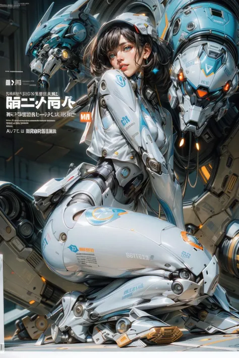 1girl, parted lips, machinery, Mecha, science fiction, machinery armor, Metallic luster, electroplated, clothes sign, Mars, spaceship, floating cannon, hexagon,
(from below:1.2), glow, backlighting, (background blur:1.2), cinematic lighting, Low illumination, VHS-style,
(masterpiece:1.3), (best quality:1.1), intricate detailed, (Hyperrealistic:1.1), (realistic details:1.1), highly detailed, (the text on the cover should be bold and attention-grabbing, with the title of the magazine and a catchy headline:1.4),
<lora:FINAL  Robort:0.5>, <lora:MG_jijia:0.4>, <lora:more_details:0.8>, <lora:FilmVelvia3:0.6>, <lora:Sorayama Style 2:0.7>, <lora:bichu-v0612:0>,