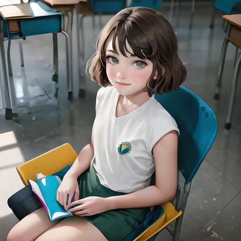 Unreal world、ultra high definition photo、accurate depiction of the human body、Schools that train sex slaves、uniform、classroom、Full body Esbian、young girl、"Photographed alone"、Very accurate super young cute girl、very very young face、An erotic and ecstatic expression、Sweat、M-shaped spread lega、blonde、blonde hair,hairstyle short mash、turquoise eyes、one girl、short mash hair、plain white hoodie、black sneakers、No socks