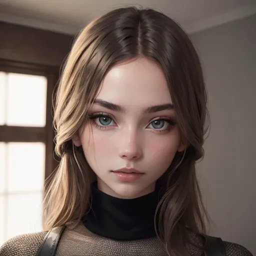 <lora:christinblack_sd15_512_128_64_v1:1>christinblack 1girl solo looking at viewer wearing a turtleneck sweater epiCRealism