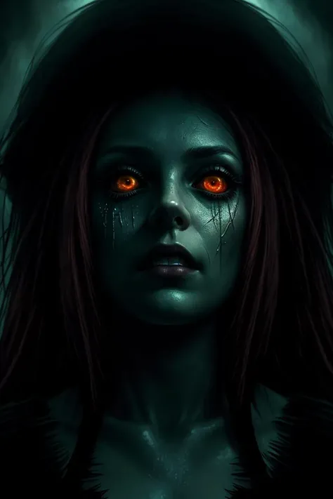 closeup portrait hdr horror otherworldly