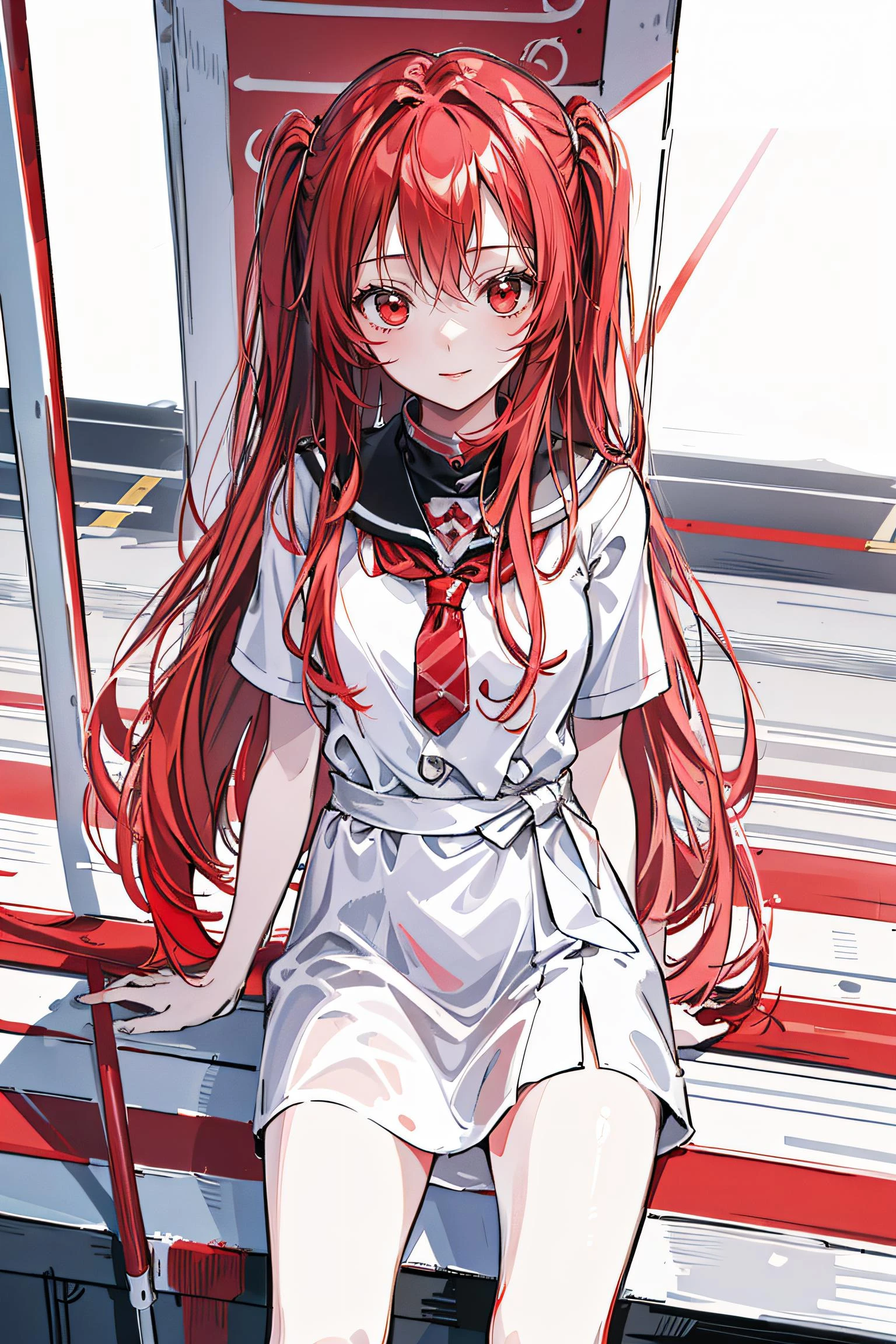 Best quality,Masterpiece,1girl, (only red line:1.5),<lora:水彩ç¬v1.2:0.5>,lineart,