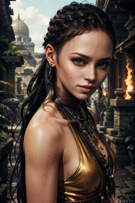(masterpiece, best quality) <lora:epi_noiseoffset2:1> <lora:add_detail:0.5> <lora:FarCry3Citra:0.6>
FarCry3Citra, 1girl, dreads, long hair, a beautiful upper body portrait in the style of ilya kuvshinov, artstation, concept art, smooth, sharp focus, illustration, art by