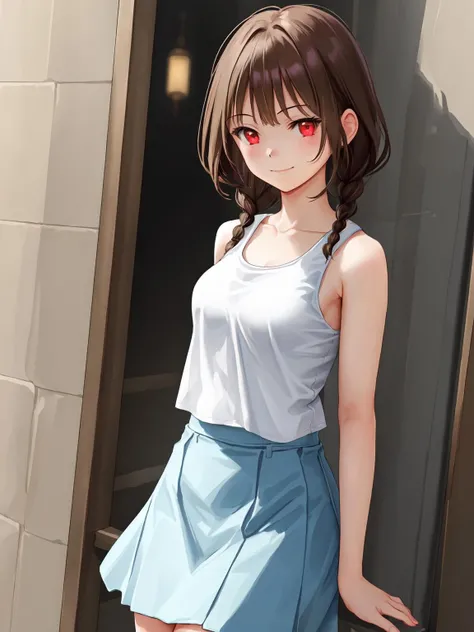 CR1.3, nsfw , photo of 21 years old flat_skinny girl, (olive skin:1.25) , Tall body, (Red Wispy bangs haircut:1.2), 1girl, (Hands on hips pose caring herself:1.3), Maroon linen Midi skirt, Ivory satin Ruffle Top, at school bus stop chaos, busy mornings, excited children, organized chaos , RAW photo, high quality, 35mm photograph, film grain, bokeh, professional, 4k, highly detailed, golden hour, prime lens, manual focus, tripod, polarizer filter, long exposure, high dynamic range (hdr), color grading, depth of field, bracketing, manual settings, filters, composition rules, high-resolution sensor, image stabilization, remote shutter release, lens quality, color depth, calibrated monitor, advanced post-processing <lora:nsfw0.2:0.3.5> <lora:epiCRealismHelper:0.6> <lora:epiCRealLife:0.4> <lora:more_details:0.5> <lora:epi_noiseoffset2:1>