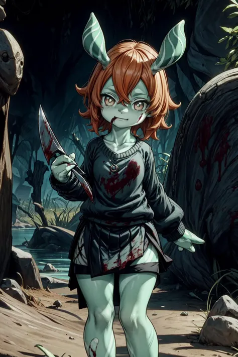 (Highest quality, 4K, 8k, High resolution, masterpiece:1.2), Very detailed, Picturesque, Animated Photography, Photo Animation:1.37)、Dilapidated Outdoors、Japanese schoolgirl、Orange Hair、short hair、((Yellow-green ribbon))、((Completely naked))、Hollow Eyes、ecstasy face、(Injury)、facial scar、(blood)、bleeding from the brests、(((Bloody bandage:1.5)))、choker、leash、nippls、Nipple piercing、metal cuffs、shackles、pussy juice、sweat、steam、crying、saliva、trembling、nakano yotsuba