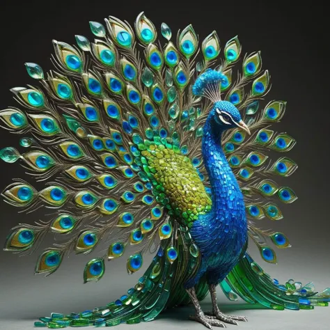 <lora:Broken_Glass_Style_SDXL:0.8>, ais-bkglass colorful peacock,, (masterpiece, best quality, high quality, highres, ultra-detailed),