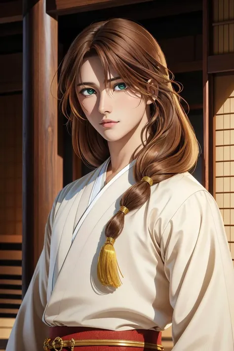 professional photo of su-won, (1boy:1.1), green_eyes, long hair, brown hair, bangs, japanese clothes, masculine,
detailed skin, detailed eyes, detailed face,
high quality, volumetric light, highrez, masterpiece, best quality,
<lora:su-won:0.72:MIDD>