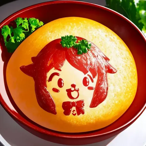 best quality, ultra detailed, an extremely delicate and beautiful,
hyper realistic,photorealistic,4k,depth,
Omelette rice ,looks delicious,
<lora:omuart:1.2>omurice,parsley,tomato,
upper body,red ketchup line art 1girl chibi,