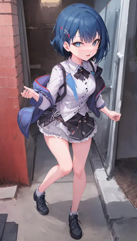 ((((ultra illustrated style:1.0)))),best quality,best animated,masterpiece,ray tracing, global illumination,Kiritani Haruka,1girl, solo, outdoors,full body,standing, looking at viewer, <lora:Kiritani Haruka_02:0.8>
