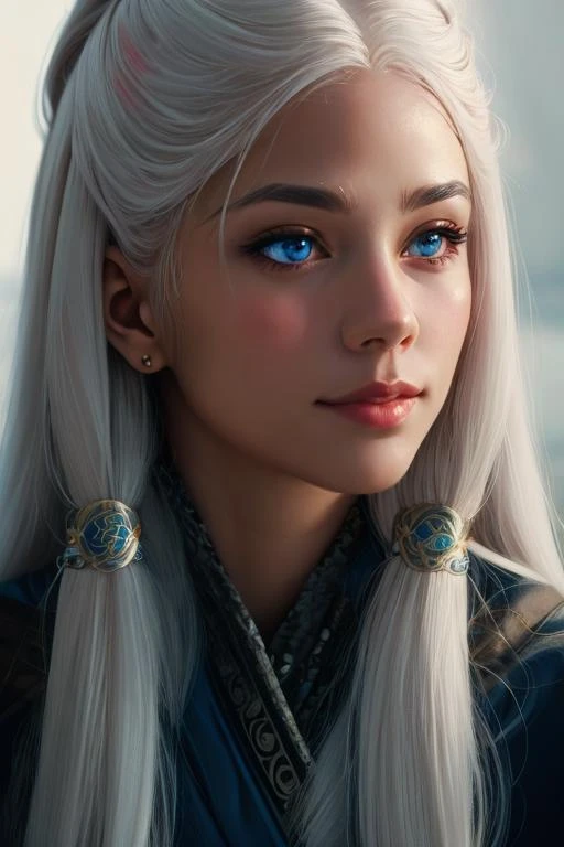 masterpiece,best quality,highres,realistic,1girl,solo focus,photorealistic,close-up,<lora:princess:0.6>,long_hair,white hair,