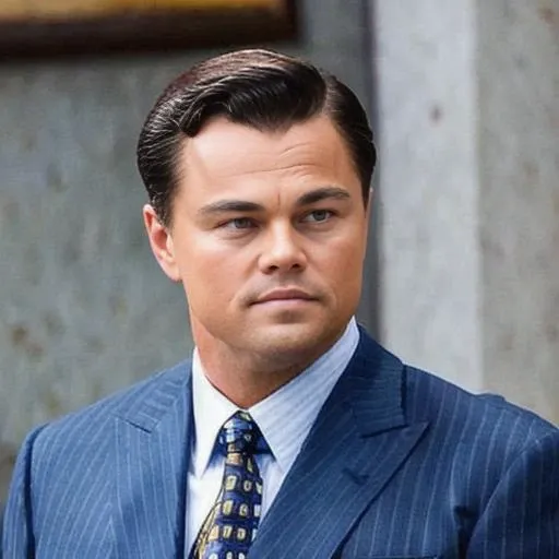 a picture of BelfortDiCaprio wearing a suit <lora:BelfortDiCaprio:1>