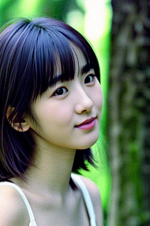 best quality and best aesthetic,chinesebabe,reddit,photo of an 18-year-old chinese idol from r/celebnsfw and r/palegirls,close up,downblouse,Cute, blunt bangs, short hair,wearing a dress,flat chest,Natural smile and shyness,outdoors, public places,<lora:LCM_LoRA_Weights_SD15å éå¨:1>, Fujifilm XT3,film still,film grain,cinematic,<lyco:film grainV2:0.4> <lyco:chinesebabeV1:0.75>