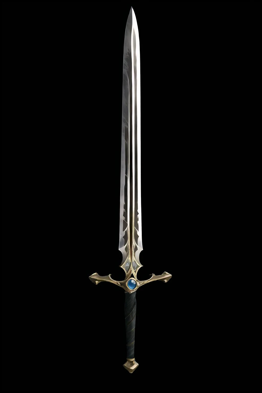Game Art of sword in Painting Comix art style, <lora:Pecha_Swords_LORA_V1.4:.3>, best quality, Trending on Artstation, masterpiece,
<lora:sword_v1B:.8>,
<lora:sword_v1:.6>, Ray rapier, medieval look, curving blade, handle, , circle pommel ,black background, simple background, weapon, sword,
<lora:fantasysword:.6> NATURE FLAMBERGEï¼
((realistic styled by Karol Bak: 1.4), sharp focus, masterpiece, (RAW photo, fashion: 1.3), intricate and detailed:0.9),
<lora:jian:.5>
<lora:spiderverse_style_offset:.1>
<lora:botw_style_offset:.1>
<lora:cyberpunk_edgerunners_offset:.1>
<lora:arcane_offset:.1>