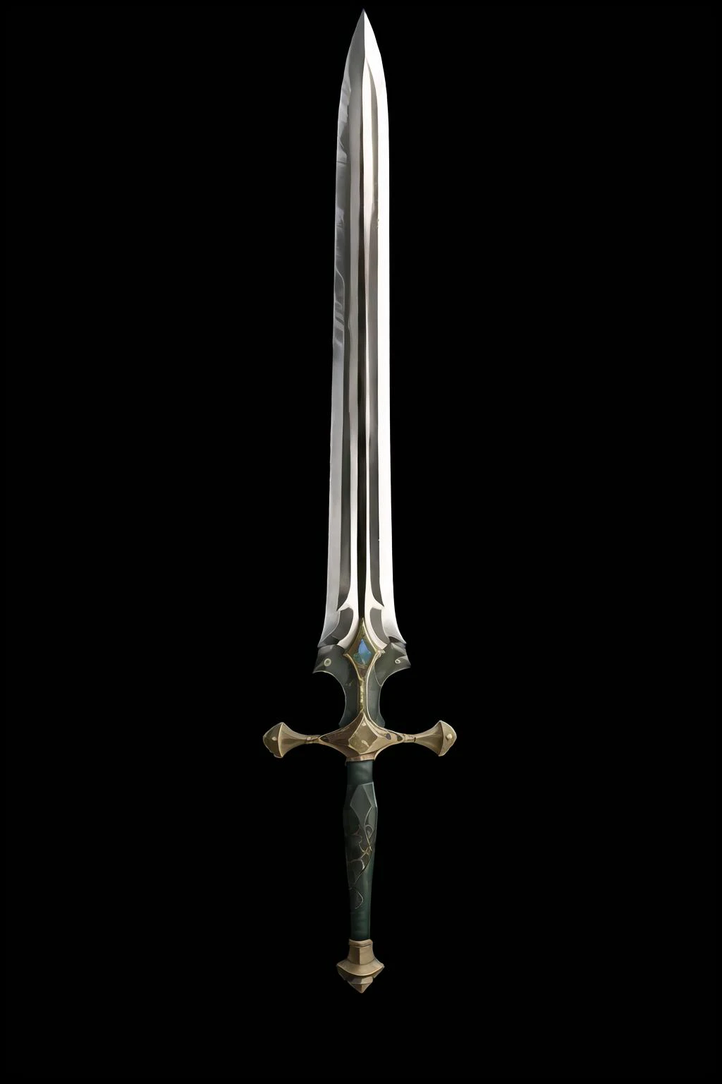 Game Art of sword in Painting Comix art style, <lora:Pecha_Swords_LORA_V1.4:.3>, best quality, Trending on Artstation, masterpiece,
<lora:sword_v1B:.8>,
<lora:sword_v1:.6>, future sword, medieval look, curving blade, basket handle, royal pattern, macec pommel ,black background, simple background, weapon, sword,
<lora:fantasysword:.6> MAGIC FLAMBERGEï¼
((realistic styled by Karol Bak: 1.4), sharp focus, masterpiece, (RAW photo, fashion: 1.3), intricate and detailed:0.9),
<lora:jian:.5>
<lora:spiderverse_style_offset:.1>
<lora:botw_style_offset:.1>
<lora:cyberpunk_edgerunners_offset:.1>
<lora:arcane_offset:.1>