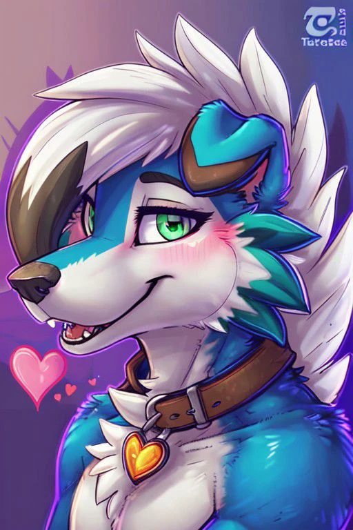 Blue Shiny Lycanroc, male, brave male, very manly, some muscles, wolf accents, wolf ears, ears up, blue fur, blue body, blue skin, Green eye, Shiny eyes, Pixar eyes, perfect eyes, wearing cowboy hat, wearing cowboy outfit, holding a love letter in shape of a heart, (hyper realistic 1.7), long fluffy tail, very large tail, tail up, very furry and fluffy, very large fangs, smiling, perfect ligthing, close up to chest, be my valentine background, front View, looking at Viewer, (dimwitdog 2.7), (thesecretcave 1.9), (zaush 1.6), (cooliehigh 1.9), (R-mk 1.9), (complextree 2.4), (pixelscketcher 1.9), (Cervina7 1.4), (messh 1.9), (eternityzinogre 2.1)