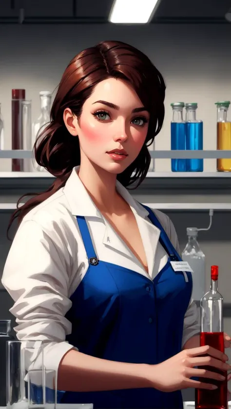 Laboratory assistant	digital painting, unreal engine, blender art by artgerm and greg rutkowski and alphonse mucha