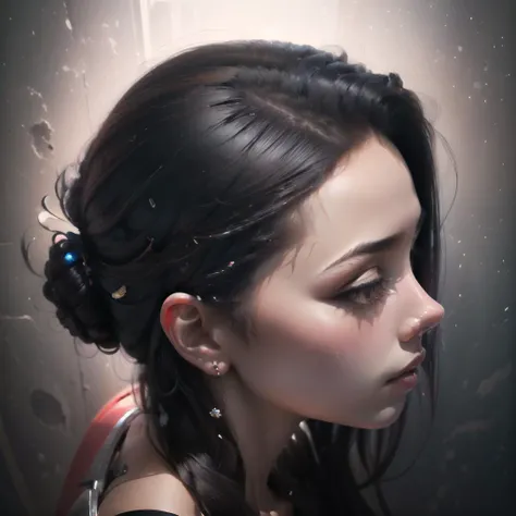 Highly detailed, High Quality, Masterpiece, beautiful, 1girl, FISideAboveRight, <lora:HeadviewsV2.0:0.7>, black hair, long hair,