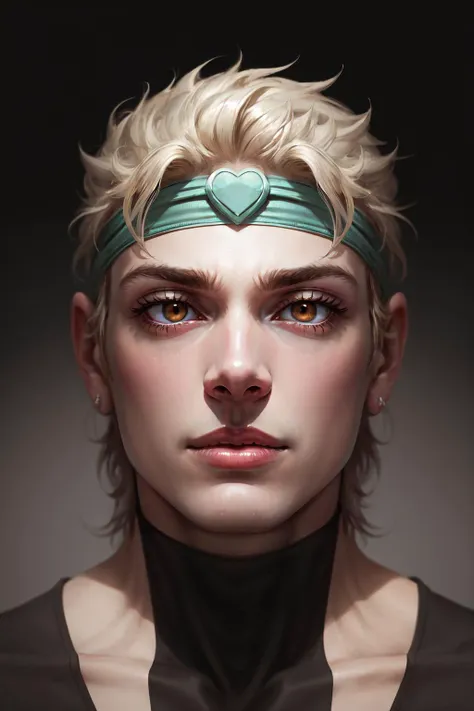 Highly detailed, High Quality, Masterpiece, beautiful, FIFront, <lora:Headviews:0.7>, 1boy, solo, dio, jacket, headband,  <lora:Char_Sigmas_Dio:0.9>