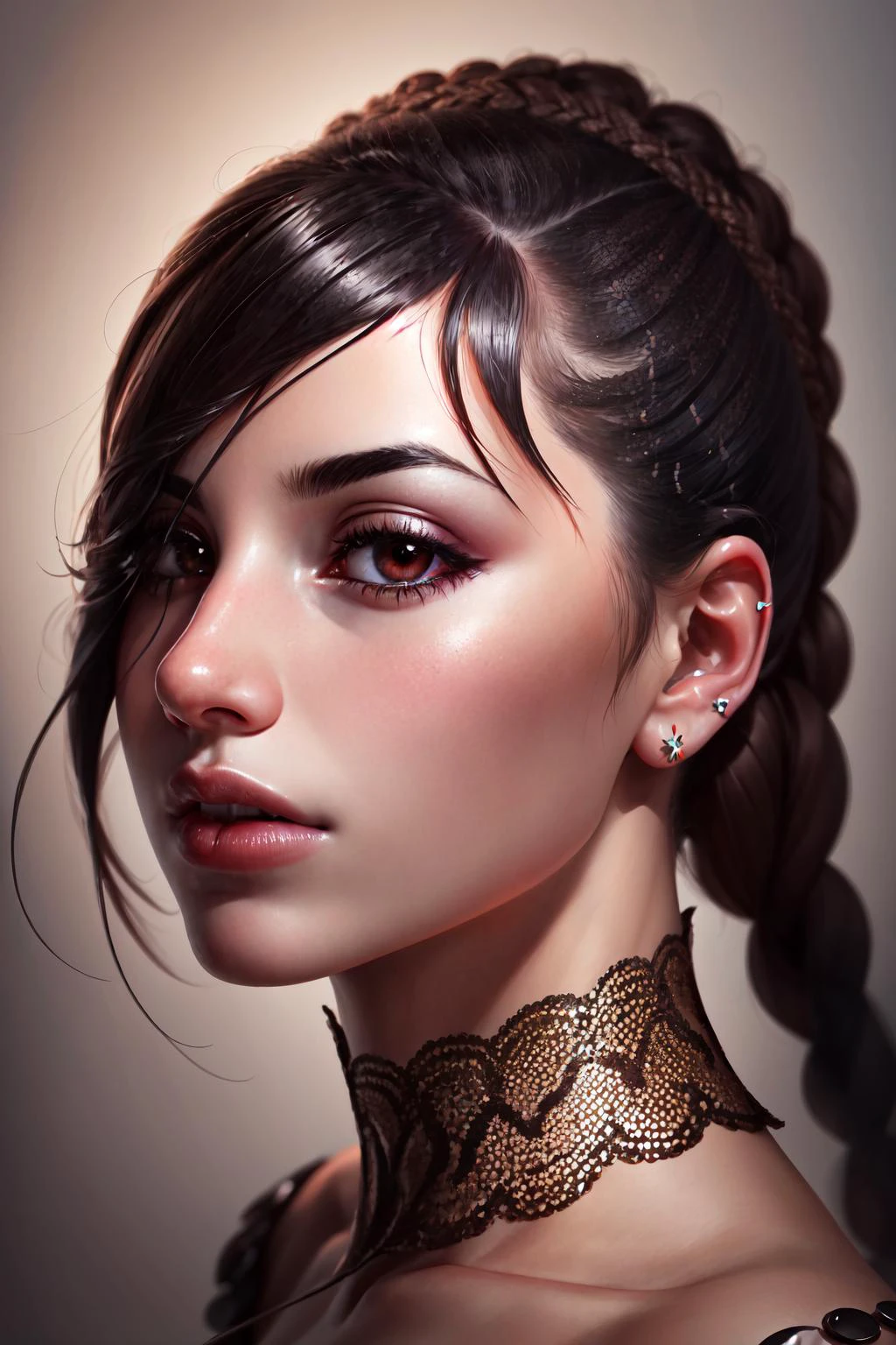 Highly detailed, High Quality, Masterpiece, beautiful, FIFrontSideLeft, <lora:Headviews:0.7>, 1girl, solo, Lulu, <lora:Char_FFX_Lulu:0.6>, hair over one eye,