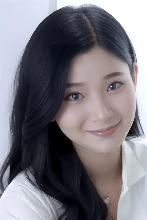 <lora:yueqing_1.0-000004:0.7>
yueqing, 1girl, solo, black hair, long hair,  looking at viewer, hair over shoulder,closed mouth, portrait,white shirt, light smile, 
realistic,simple background, 
 (masterpiece:1,2), best quality, masterpiece, highres, original, extremely detailed wallpaper,absurdres, perfect lighting,(extremely detailed CG:1.2),