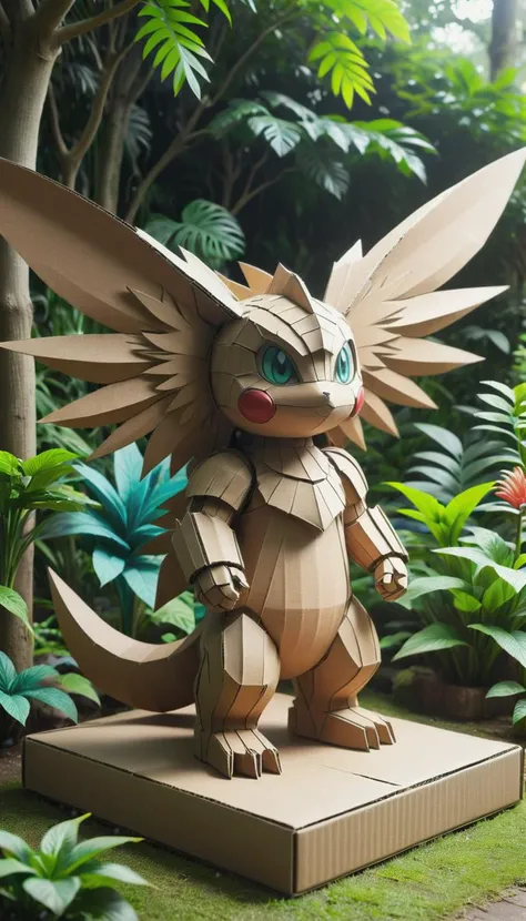 <lora:CardboardStyleXL:1>CardboardStyle � a pokemon from the original generation that was never released, concept art �, made from (textured:0.7) cardboard, simple, basic, corrugated, hand-crafted, in location: mythical garden, <lora:add-detail-xl:0.5>
