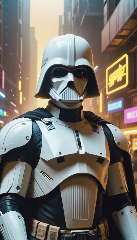 <lora:CardboardStyleXL:1>CardboardStyle symmetrical - face!! portrait shot of white darth vader in cyberpunk 2 0 7 7, realistic, professionally, professionally color graded, intricate, elegant, highly detailed, centered, digital painting, artstation, concept art, smooth, sharp focus, illustration, artgerm, tomasz alen kopera, peter mohrbacher, donato giancola, joseph christian leyendecker, wlop, boris vallejo, made from (textured:0.7) cardboard, simple, basic, corrugated, hand-crafted, in location: magnetic storm, <lora:add-detail-xl:0.5>