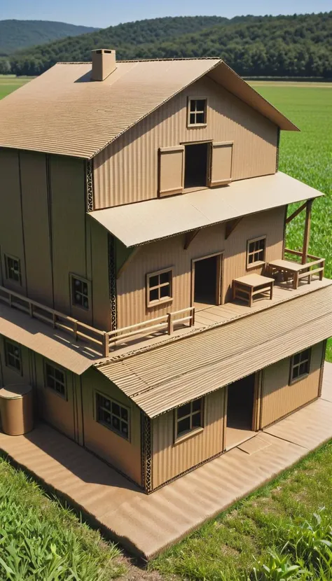 <lora:CardboardStyleXL:1>CardboardStyle , made from (textured:0.7) cardboard, simple, basic, corrugated, hand-crafted, in location: energy farm, <lora:add-detail-xl:0.5>
