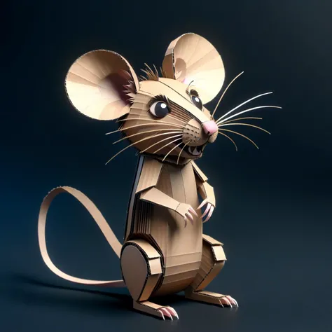 CardboardStyle rat <lora:CardboardStyleXL:1>
