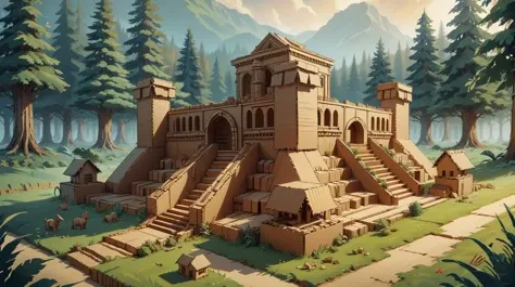 <lora:CardboardStyle:1> CardboardStyle a prehistoric henge structure in a lush green field under dawn light, simple, basic, corrugated, cardboard, texture, crafts, (Masterpiece:1.3) (best quality:1.2) (high quality:1.1)