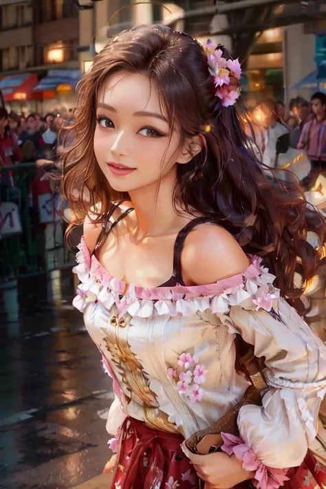 8k, best quality, masterpiece:1.2), (realistic, photo-realistic:1.37), ultra-detailed, 1 girl, cute, solo, mature female, (perky firmed breasts), beautiful detailed night sky, detailed cafe, night, (standing on deck of cafe:1.5), (detailed petite face with an adorable nose and charming eyes:1.5) ,dating, (nose blush), (smile:1.15), (smile a little) , (small Perky well-formed breasts:1.3), beautiful detailed eyes, (Elegant dress:1.5), night, wet, rain, (long hair:1.2), floating hair NovaFrogStyle, looking at viewer, --auto --s2