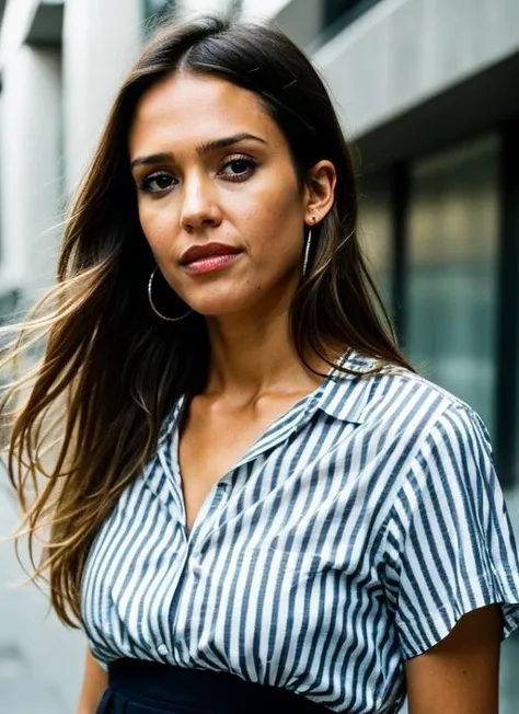 RAW portrait photo of beautiful young sks woman, Striped shirt and pleated skirt, natural lighting, by Andreas Gursky, detailed face, UHD, absurdres, epic scene composition,
cinematic look, Fujifilm XT3, dslr, high quality, film grain
<lora:locon_jessicaalba_v1_from_v1_64_32:1>