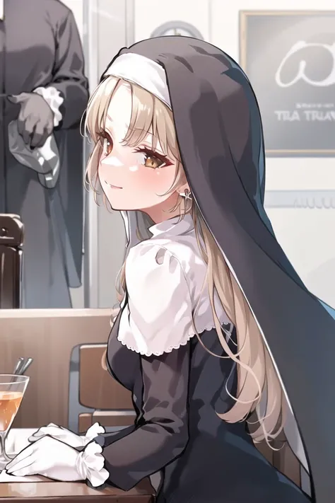 origen, (nun), 1girl, solo, masterpiece, best quality