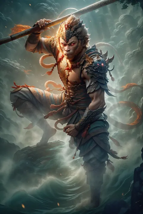 sun_wukong, Beijing opera<lyco:monkeyking-0510-3【sun wukong,Beijing opera】:0.8>