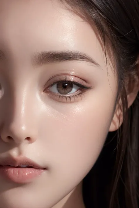 1girl, (close up:1.2), oblique angle, canted angle, best quality, masterpiece, photorealistic, (realistic:1.4), photo-realistic, RAW photo, ultra-detailed, CG, unity, 8k wallpaper,16k wallpaper, extremely detailed CG, extremely detailed, an extremely delicate and beautiful, extremely detailed, Amazing, finely detail, official art, High quality texture, incredibly absurdres, highres, huge filesize, highres, look at viewer, (young:1.4), (beautiful detailed Japanese girl), 18 years old girl, (glossy shiny skin, beautiful skin, fair skin, white skin, realistic_skin), ((shiny black hair)), perfect face, detailed beautiful face, detailed light brown eyes, glossy lips,