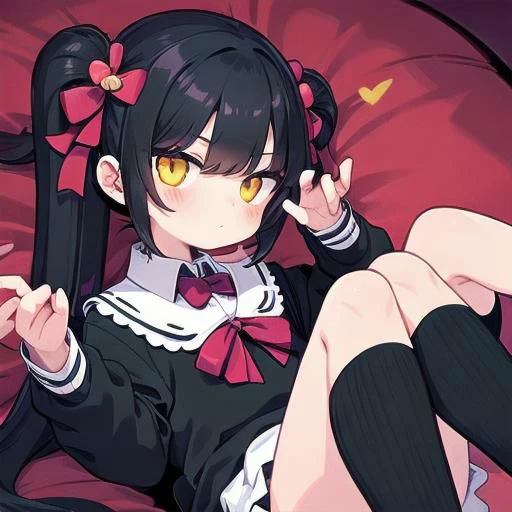 Neko, (girl:1.5), under skirt
