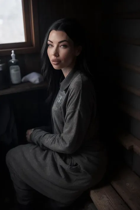 DEN_eliin_OF,
((dressed in rags:1.2) in a (shanty shack:1.1) made of wood and sticks, apothecary, (alchemy:1.1), witchdoctor, mystic, decaying, (rundown shack:1.2), (dark room:1.2), shanty shack, (wearing raggedy clothing:1.1), (rag clothes:1.2):1.2),
bokeh, f1.4, 40mm, photorealistic, raw, 8k, textured skin, skin pores, intricate details  <lora:epi_noiseoffset2:1>, epiCRealism <lora:ClothingAdjuster3:-1.3>