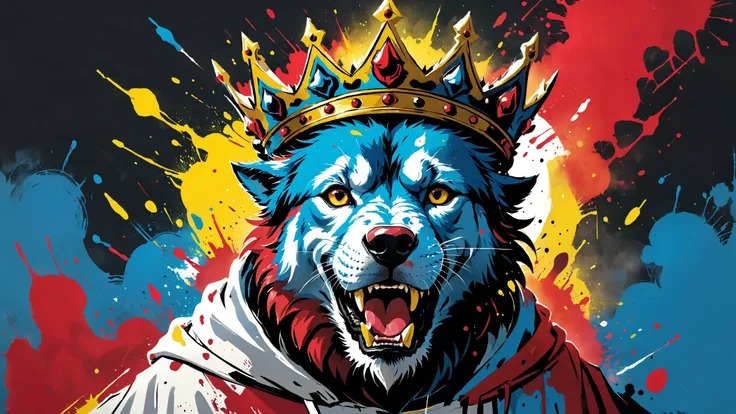 Heart full of canines, head full of voices
Whole life trying to quiet 'em down
Like a suicide king with a knife in his crown, <lora:xl_more_art-full_v1:0.4>, <lora:MJ52:0.4>, lighting, <lora:TShirtDesignRedmondV2-Tshirtdesign-TshirtDesignAF:0.8> TshirtDesignAF, <lora:gorgoeus_splash_of_vibrant_paint:0.7> Gorgeous splash of vibrant paint