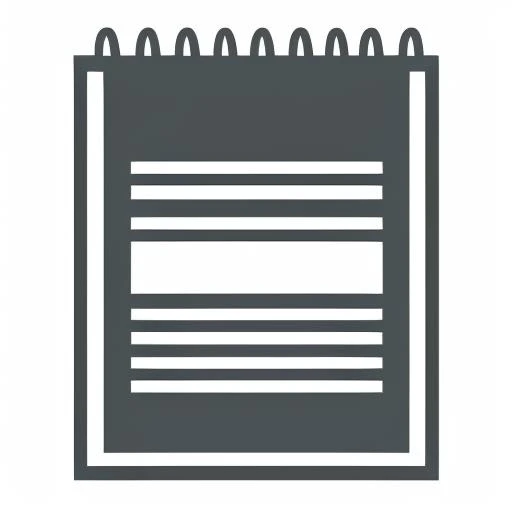 icon of a note on a (white background:1.3) <lora:icons:1>