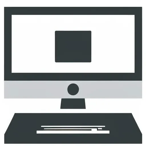 icon of a computer monitors with on white background <lora:icons:1>