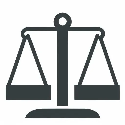 icon of a scale with two balance bars on it on a (white background:1.3) <lora:icons:1>