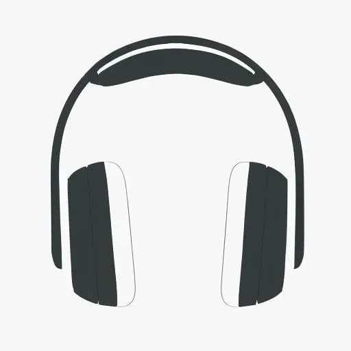 icon of a pair of headphones on (white background:1.3)  <lora:icons:1>