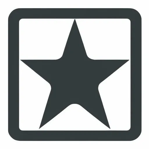 icon of a black star on (white background:1.3)  <lora:icons:1>