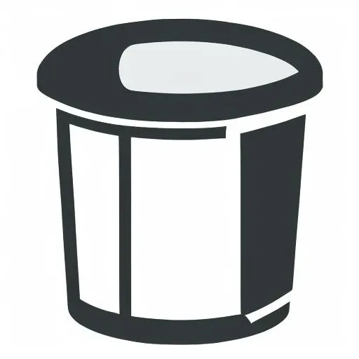 icon of a trash can with a recyclet symbol on it on (white background:1.3) <lora:icons:1>