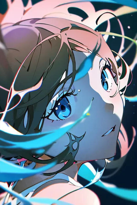 tac001_style,1girl,female_focus, chromatic_aberration, floating_hair,depth_of_field,blurry,liquid,simple_background,(vivid_color), neon_color,
<lora:tac001_loha:0.8>