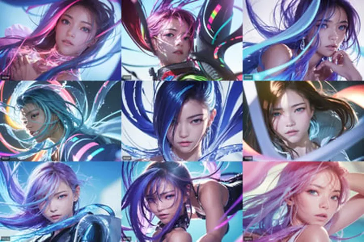 tac001_style,1girl,female_focus, chromatic_aberration, floating_hair,depth_of_field,blurry,liquid,simple_background,(vivid_color),
<lora:tac001_loha:0.8>,, masterpiece, best quality,, (extremely detailed skin), (extremely detailed eyes), (extremely detailed face), (extremely detailed hair), (perfect anatomy), extremely detailed CG unity 8k wallpaper,thick highlights in eyes,extremely detailed glistening iris, perfect shading, perfect overlay, perfect highlights, color tress, colorful reflected light in eyes,