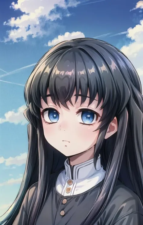 1 boy,more details in eyes,cute,looking at viewer, adorabel boy,cute face,details sky,handsome,young,juvenile,((masterpiece:1.4,best quality)),multiple details,colorful hair,eyeshadow,sfw, <lora:TokitoMuichirou:1>